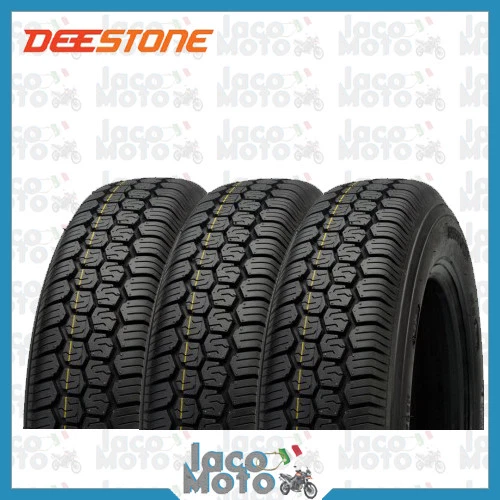 Tris 3 Copertoni Gomme Pneumatici DEESTONE 125-12 R APE CAR TM 703 8PR 81J D823