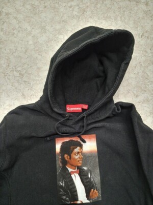 トップス Supreme Michael Jackson Hooded Black M SUPREME MICHAEL JACKSON HOODED SWEATSHIRT HOODIE BLACK Size M Made