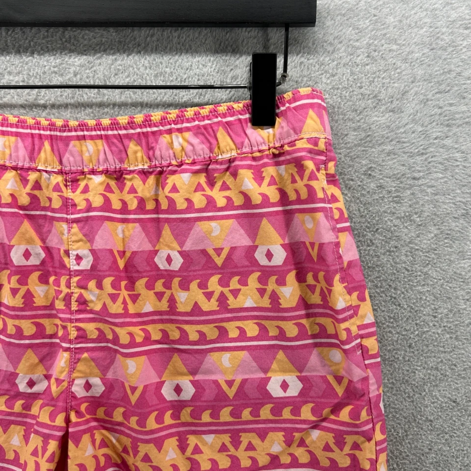 Pantalones Cortos Columbia Niña Grande 14/16 Rosa Geométrico Pull On Sin Forro Rendimiento Natación Foto 3 de 4