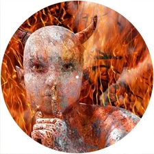 Slipmat Slip Mat Pad for any 12" Turntable LP DJ Vinyl Record Player DEVIL FLAME