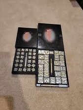 2 Vintage Craftool Leather Metal Stamps / Set Of 52 Letters New Open Box
