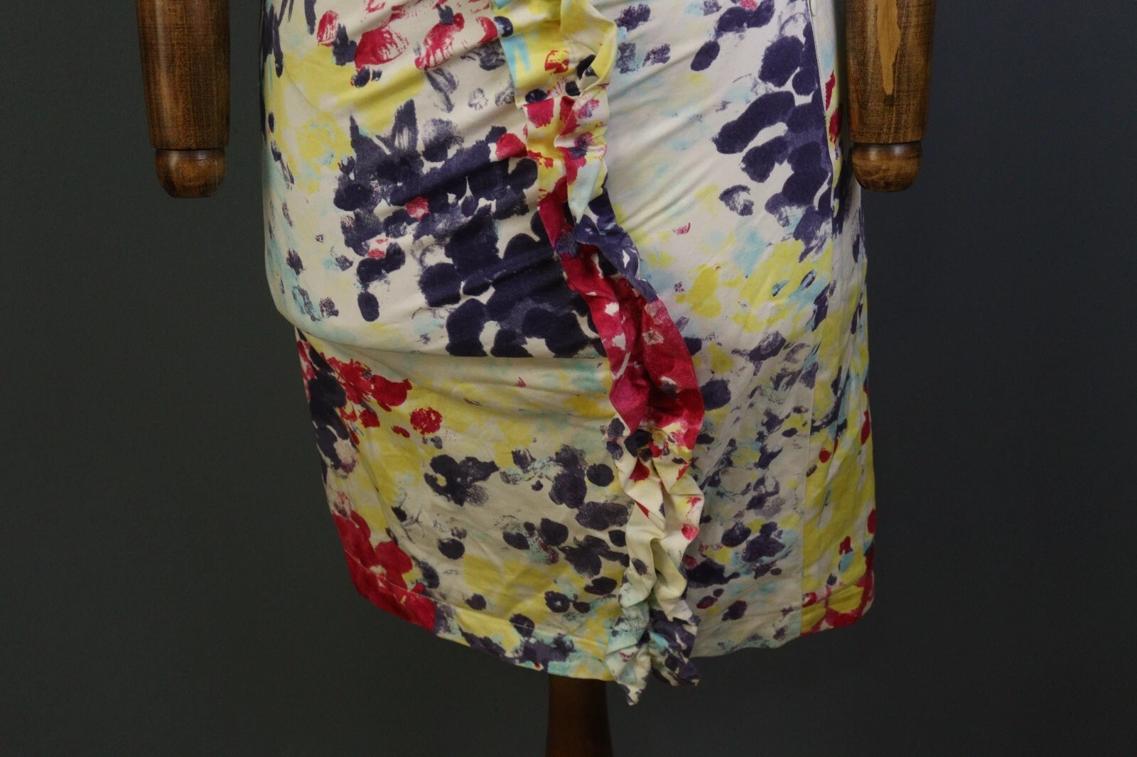 Abito LOVE MOSCHINO multicolore stampato bodycon tank linea A taglia 4