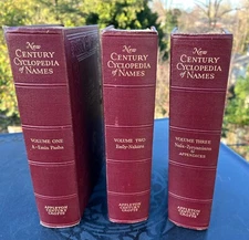 New Century Cyclopedia of Names for Baby 3 Vol. Book Set 1954 Barnhart 4,000+