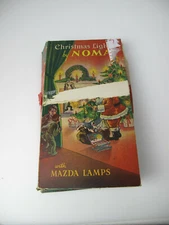 Vintage NOMA Christmas Lights with Box,Great Illustrations  Mazda Lamps No. 4093