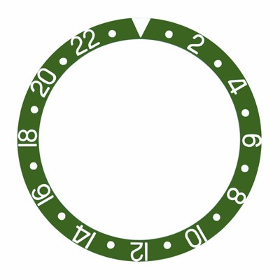 Bezel Insert For Sapphire Model Rolex GMT Master II 16713, 16718 Green