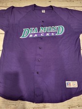 Diamond Backs Jersey MLB Baseball Shirt 1996 Russell Athletic Mens XXL SHOWALTER