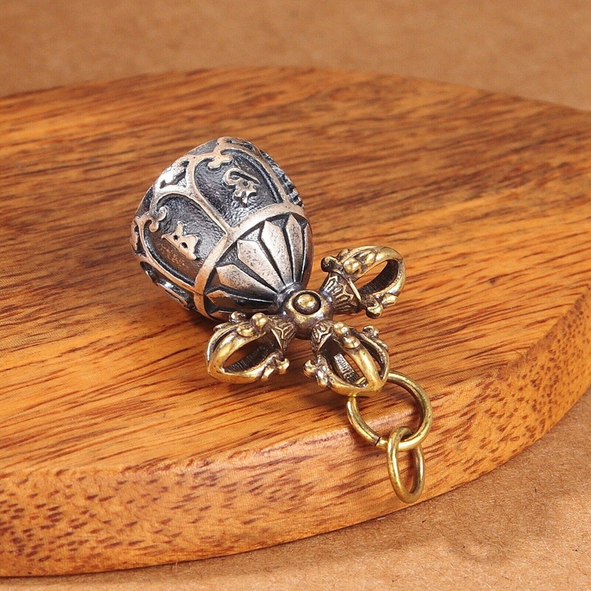 Collana Argento Sterling S925 Con Ciondolo Vajra - Simbolo Buddista Uomo, Lunghezza Regolabile - Foto 12