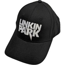 Linkin Park White Logo Black Baseball Cap NEW OFFICIAL