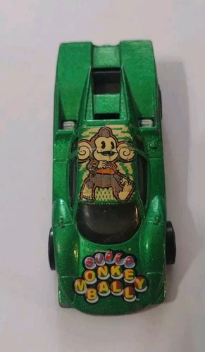 Hot Wheels Green Super Monkey Ball 3" video game theme 1988 VINTAGE RARE