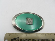 Vintage Metal Enamel Baldwin Railroad Train Locomotive Belt Buckle