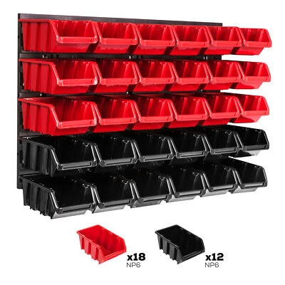 30 pcs. Boîtes, Étagère murale pour système de rangement 576 x 390 mm Empilables - Photo 1/4