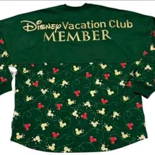 Disney Parks Vacation Club DVC Holiday Christmas Spirit Jersey Rare Gift