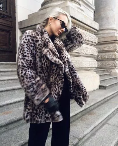 Zara white top fur jacket