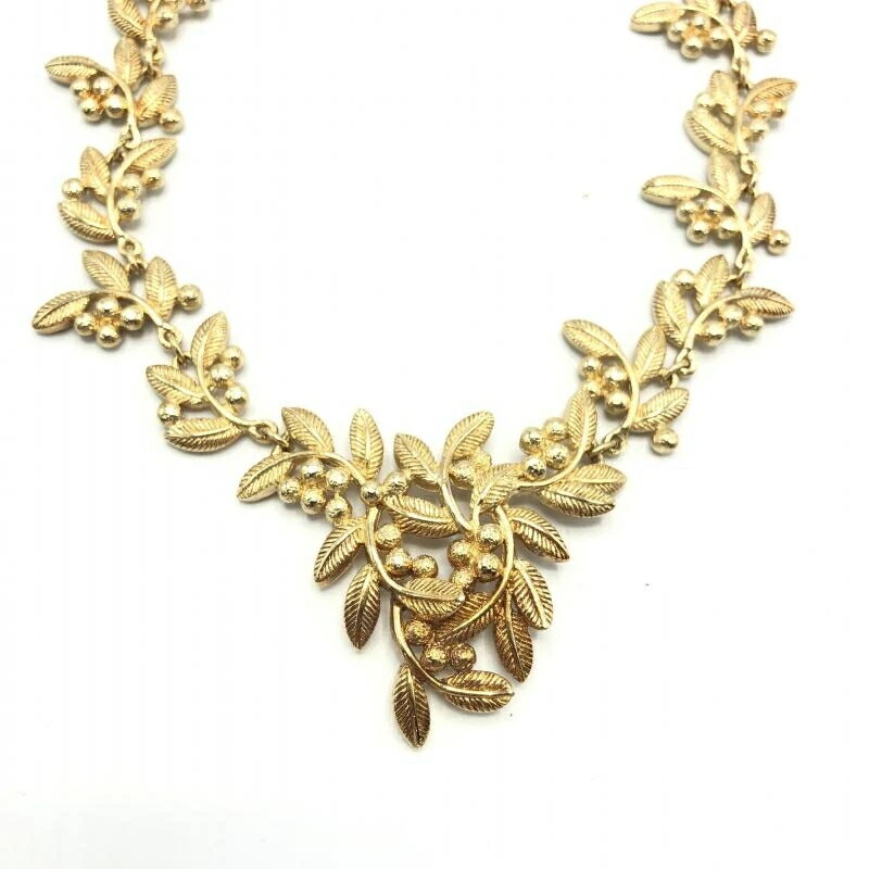 AUTENTICA COLLANA FOGLIA CHRISTIAN DIOR COLORE ORO CHRISTIAN DIOR F S