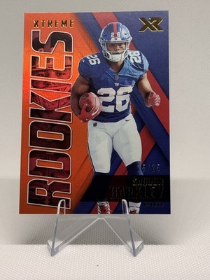 2018 Saquon Barkley Panini XR  Xtreme Rookies 15/25 Rookie Giants