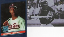 Michael Jordan Lot of 2 1994 GM Ken Burns Insert BC2/RR Reprint