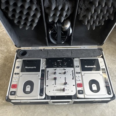 Numark MX05/TCD05 Dual Deck DJ Controller System 2-Channel Tabletop, Case,mic,