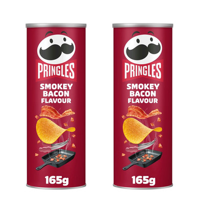 Pringles Smokey Bacon Chips 165 g Packung 2