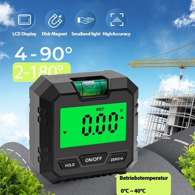 Digitaler Winkelmesser LCD Neigungsmesser Level Box Inclinomer Winkelmessgerät.
