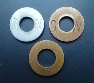 Automatenwertmarken __/__ 3 verschiedene Token __/__ 2x Günther Weber Leipzig - Bild 1 von 4
