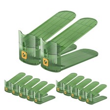 Clear Shoe Slots Organizers 12Pack Shoes Stacker Organizer for Closet Shoe St...