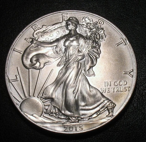 2015 American Silver Eagle ASE $1  One Troy Ounce Oz .999 Fine Bullion MS BU UNC