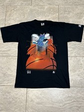 Vintage 90s Salem Sportswear Charlotte Hornets T Shirt Sz Medium NBA Basketball