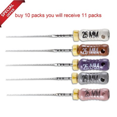 Dental C-PILOT Files Endodontics Endo Root Canal 19mm/21mm/25mm buy 10 get 1