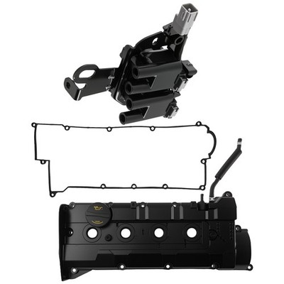 Valve Cover w/ Oil Cap & Coil for Hyundai Tucson Tiburon Kia Sportage 2.0L DOHC