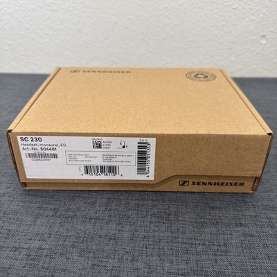 Sennheiser SC230 Monaural Noise Cancelling Headset With Microphone 504401