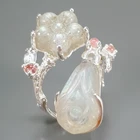 Jewellery 12 ct+ Natural Labradorite Ring 925 Sterling Silver Size 7.5 /R439706
