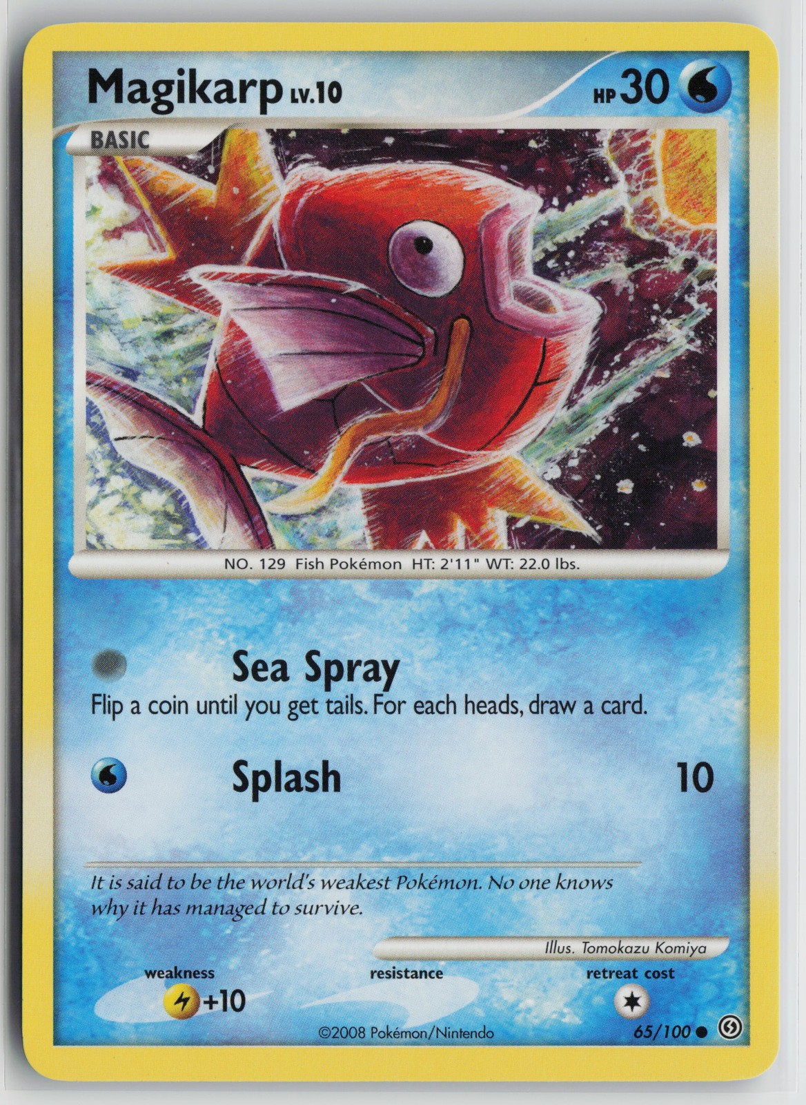 Pokemon Magikarp 65/100 Stormfront NM card Normal