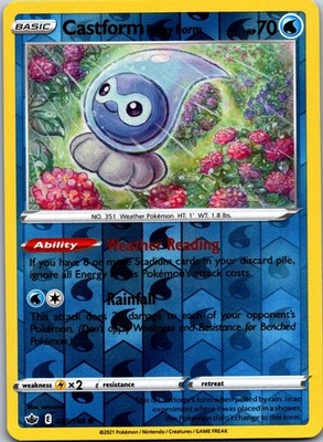 Castform Rainy Form 033/198 - SWSH06: Chilling Reign reverseHolo