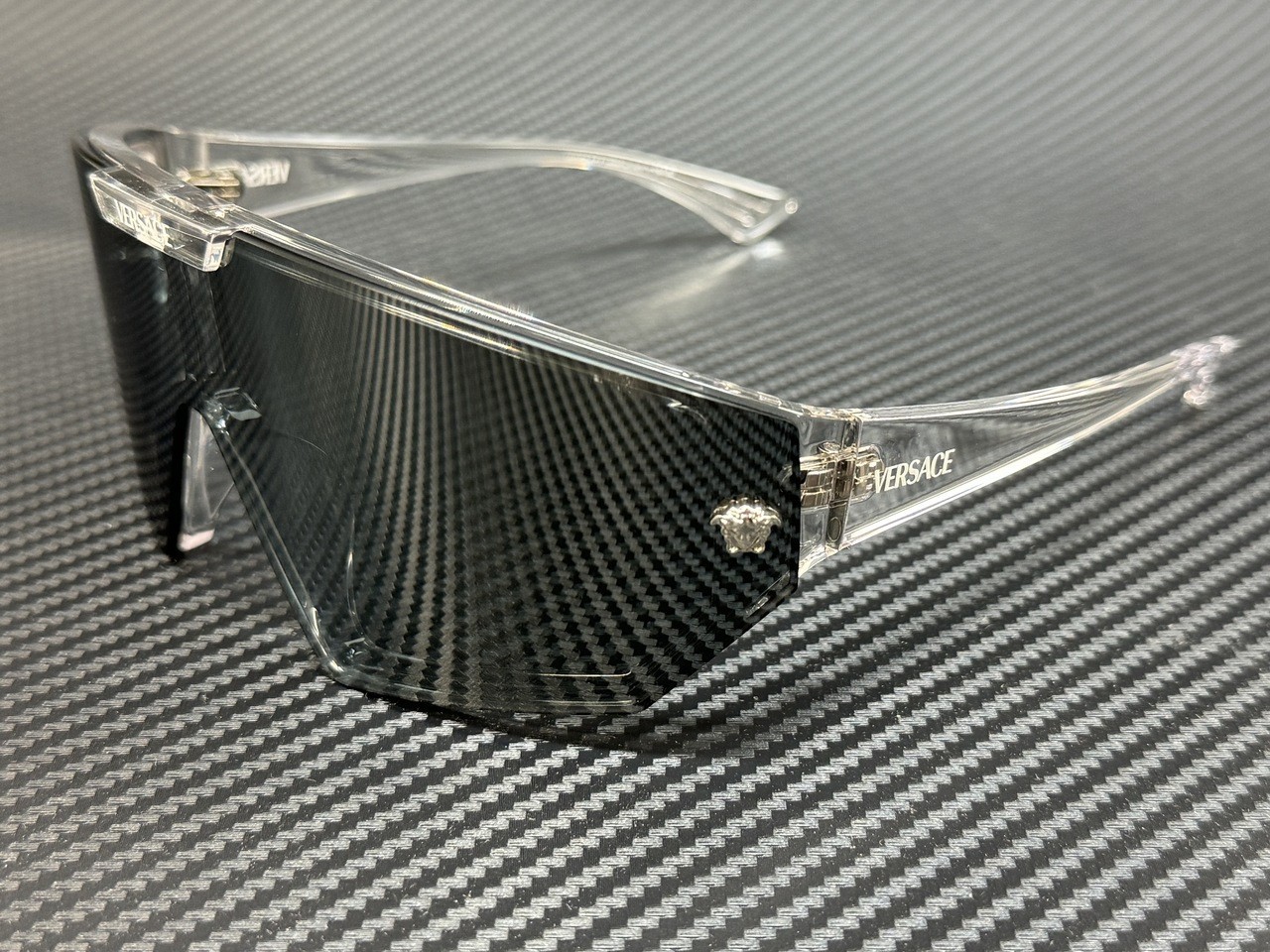 VERSACE VE4461 148 6V Crystal Silver Mirror 70 mm Unisex Sunglasses thumbnail 2