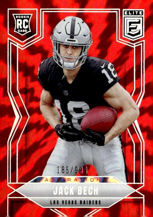 2025 Donruss Elite #177 Jack Bech Red Aspirations Shimmer /999