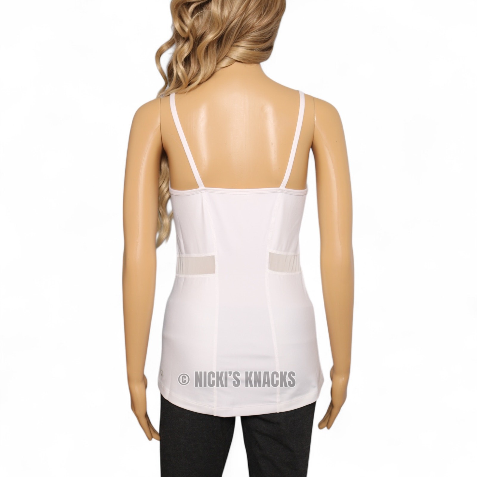 Fabletics White Narwhal Performance Tank Top Stre… - image 4