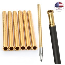 Archery 6PK 38-250gr Heavy Weight Arrow Brass Inserts Base ID6.2mm Arrow Shaft