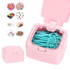 Floss Pick Holder Container With -Touch Opening, Quick Refill For Qtip, Cotto...