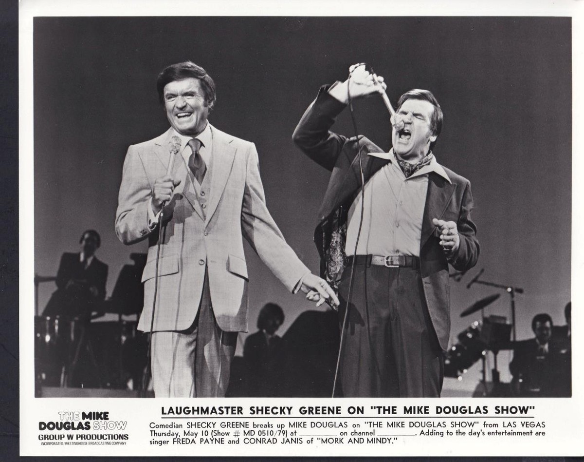 Mike Douglas Shecky Greene THE MIKE DOUGLAS SHOW 1961 ORG TV photo
