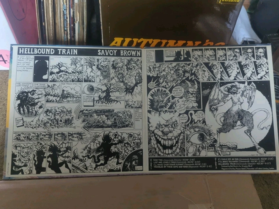 Savoy Brown - "Hellbound Train" - 1972 - XPAS-71052 -VG+/VG ( See Description) - Image 2 of 4