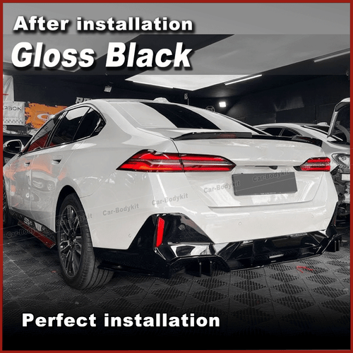 Alerón trasero negro brillante alerón labio alerón para BMW G60 530i 540i i5 G90 M5 - Imagen 3 de 11