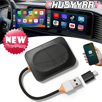 Wireless CarPlay Adapter USB Dongle Plug & Play For 2017-2024 Honda Ridgeline