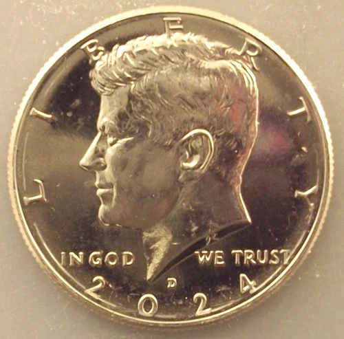 2024 D KENNEDY HALF DOLLAR 50c CLAD ONE COIN UNCIRCULATED FROM BU ROLL