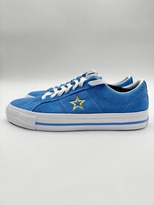 Converse Men  s Cons One Star Pro Suede Size 8.5 Blue/Gold A06647C 