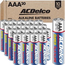 ACDelco 20-Count Triple AAA Batteries, Maximum Power Super AAA-20 Count, Blue