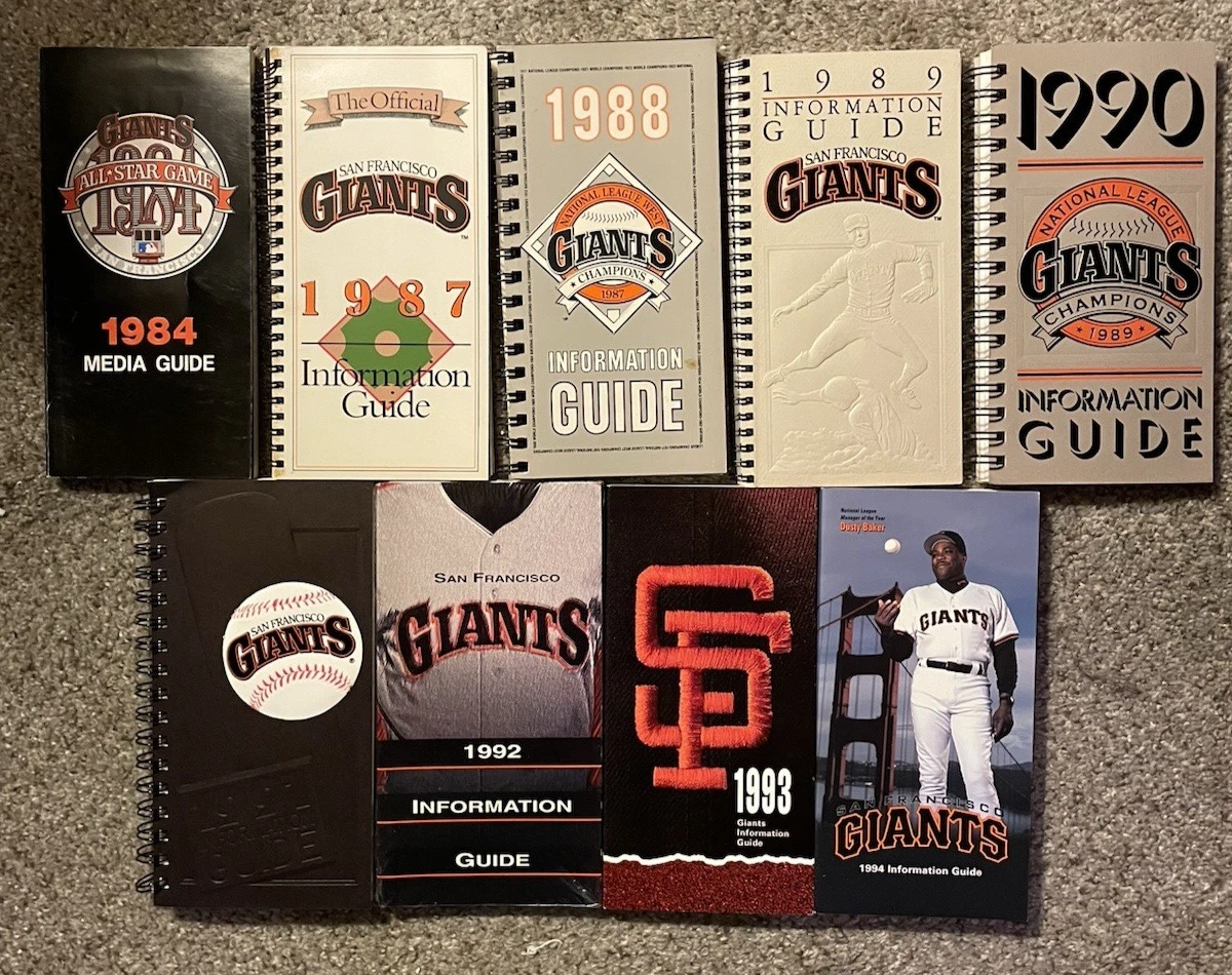 San Francisco Giants Baseball Vintage Sports Media Guides for sale