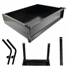 Yamaha Golf Cart GTW Black Steel Cargo Box Kit for G14/G16/G19/G22 |1995 - 2007