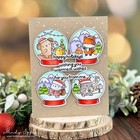 NEW - Stamptember 2025 - Mama Elephant - Holiday Snow Globe - Stamp and Die Set — photo 6