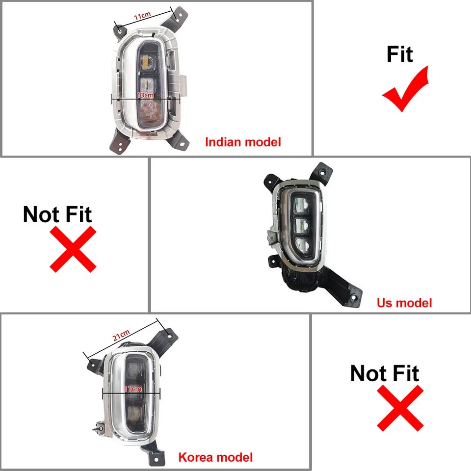 Daytime Running Light Fog Light With Turn Signal For Kia Seltos 2020-2022 - Image 2 of 4