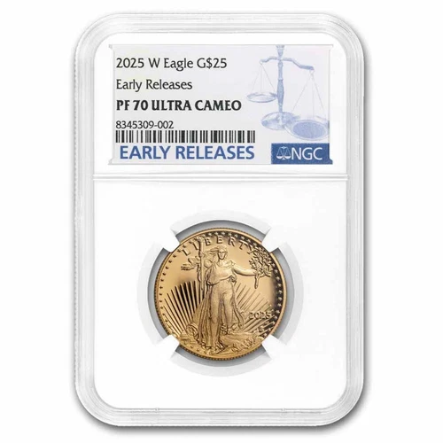 2025-W 1/2 oz Proof American Gold Eagle PF-70 NGC (ER)
